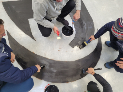 Šablona - logo na ledové ploše #17