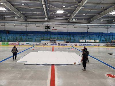 Šablona - logo na ledové ploše #14